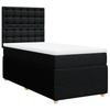 Boxspringbett mit Matratze Schwarz 100 x 200 cm Stoff