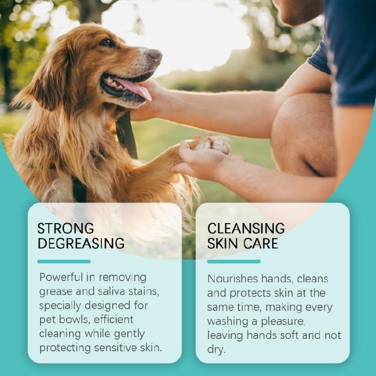 Enzymatischer Haustiernapf-Reiniger Mousse 150ml Tägliche Anwendung für Haustiergeschirr Sicheres Spülmittel für Haustiergeschirr