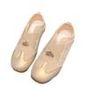 New Chinese-style Little White Shoes Women's 2025 Autumn New Flat-bottomed Cross-elastic Band Casual Sports Ballet Mary Jane Shoes