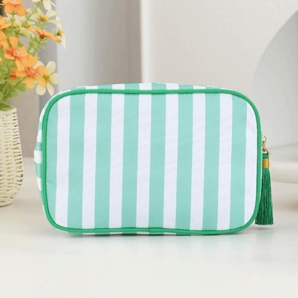 Large Striped Travel Toiletry Bag Large Capacity Makeup Bag Portable Cosmetic Bag  Girls