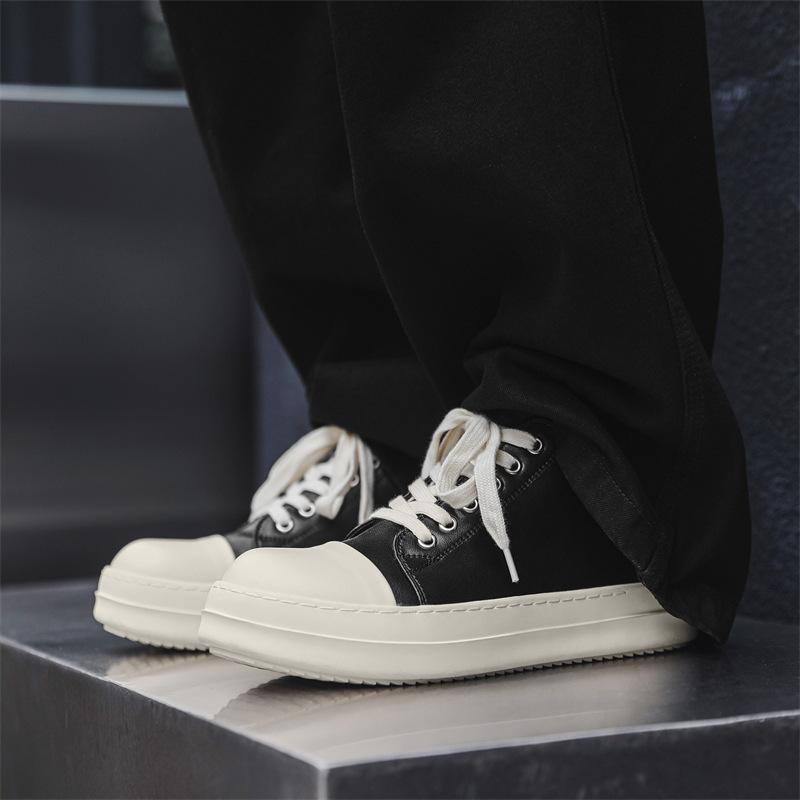 Low-top Leather German Training Shoes Student Couple Shoes Men's Shoes Board Shoes Sports Heightening Platform Casual Men's Shoes 6862-J