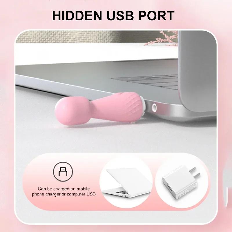 Mini Rabbit Vibrator with 10 Modes –USB Rechargeable Clitoral Waterproof Quiet Love Egg for Women,Discreet Adult Toy
