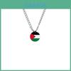 Israeli Flag Palestinian Flag Military Tag Necklace Ti-steel Necklace Non-fading Sweater Chain