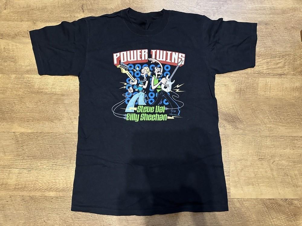 Steve Vai Billy Sheehan Power Twins 2004 Shirt Black Unisex S-5XL 1J0446 Unisex T-Shirt L