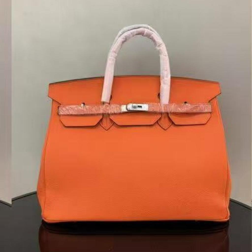 New Top-layer Cowhide 40cm Large Bag Handbag Leather Women's Bag