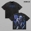 Jujutsu Kaisen Anime Gojo Satoru T Shirt Men Clothing Harajuku Y2k Vintage Washed Oversized T-shirt Summer Cotton Tees Clothes