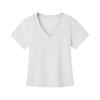 Damen Frühling Sommer Lässiges Sexy V-Ausschnitt Slim Fit Kurzarm T-Shirt