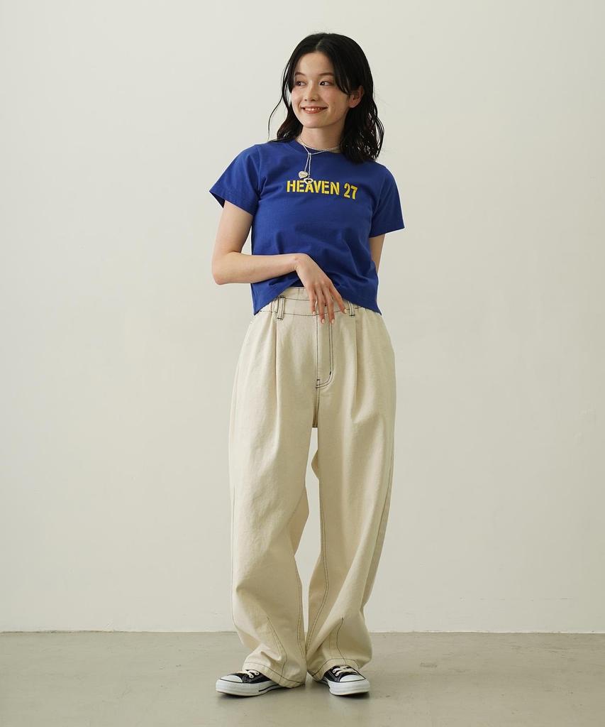 Milkfed HEAVEN27 COMPACT Blue S/S TEE, Women's,