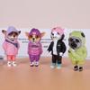 Animal Mogwai Handmade Dolls Simulation Standing Dog Doll Resin Ornament Chihuahua Sharpei Dog Figure Children Gift Home Decor