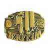 Men's Western Retro Cowboy Belt with Large Buckle - Trendy Street Style Waistband