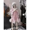 Lolita Dress BJD Dolls 1/3 1/4 1/6 Scale DIY Clothing Pink Fabric Costume Skirt