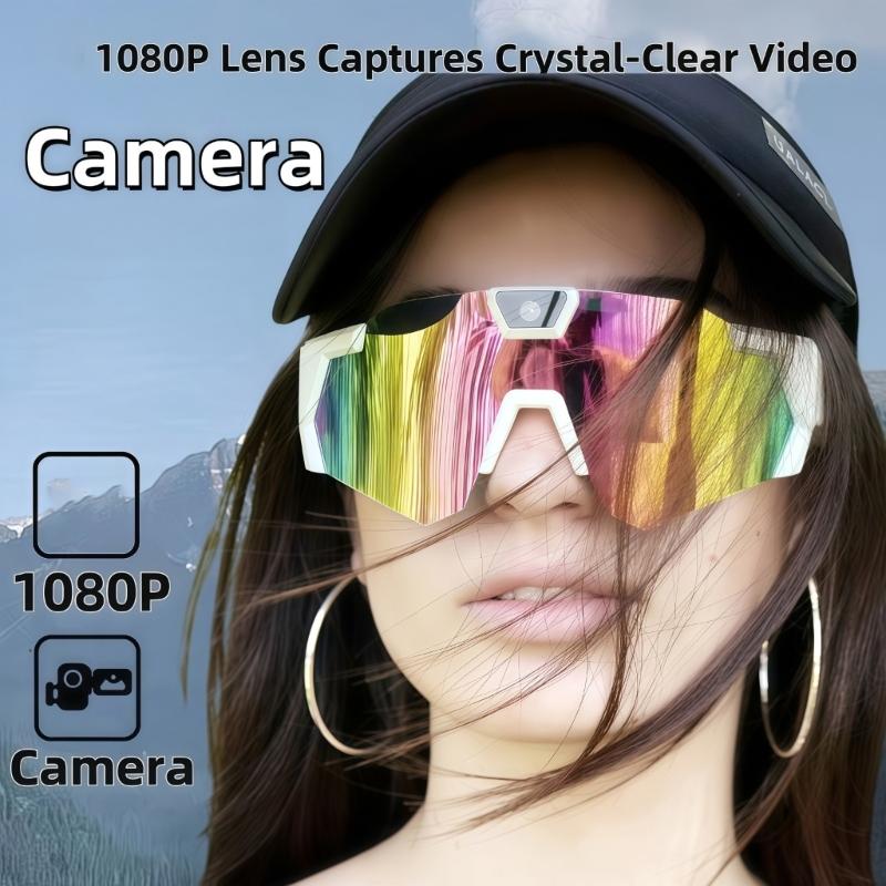 Cycling Intelligent Glasses Featuring Camera Wireless for Convenient Calls Music Playback Windproof Outdoor Gear
