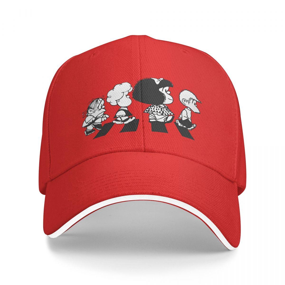 

Mafalda Cartoon Her Friends Baseball Cap Trendy FeUnisex Unisex Trucker Hat Sunscreen Design Outdoor Sports Baseball Caps Gift as picture