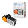 LogiLink IP44 LCD 3600 W CEE 7/3 + 7/7 Outdoor Socket with Energy Meter Black