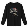 Spitfire F4U Corsair WW2 Vliegtuigen Amerikaanse Vlag T-shirt vintage Gewassen heren streetwear Zacht grafisch Comfortabele designer kleding
