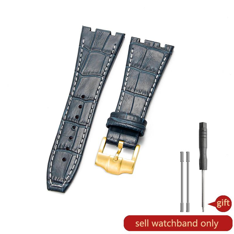 Pro AP Audemars Piguet Royal Oak Series Řemínek k hodinkám Pánský AP15400 26320 Originální řemínek k hodinkám z hovězí kůže Spona z masivní oceli 26 mm