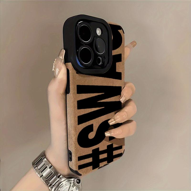 SWAG Black Letter Phone Case For iPhone 16 15 17 Pro Max 14 13 12 11 17 Air XR X XS 7 8 Plus 16E Shockproof Protective Cover