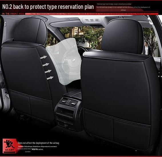 Universal All-Season Leather Car Seat Cushion and Cover