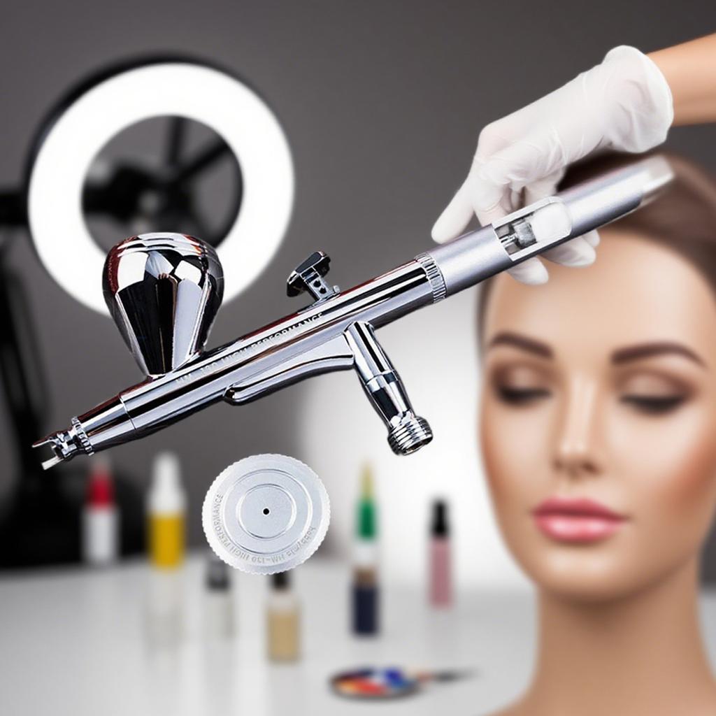 HM-130HP Dual Action Airbrush for Model Figure Painting - Precision Spray Tool for Model Kits and Miniature Coloring