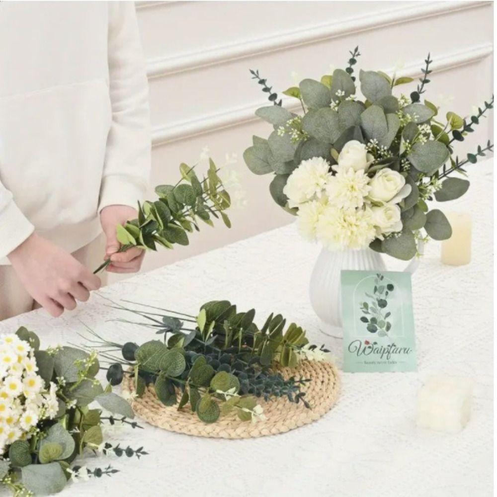 

70 PCS DIY Fake Flowers Eucalyptus Leaves Floral Decor New Floral Arrangement