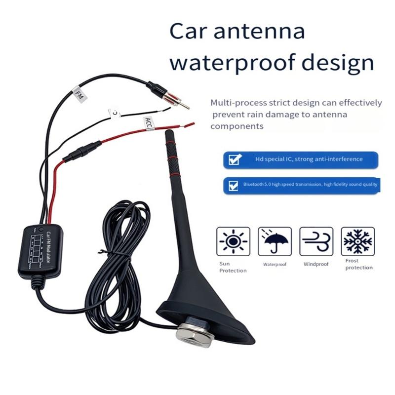 Universal Car Roof Antenna High Performances Whip Style Car Antenna Plastic Car Antenna with Long Cable for Vehicles