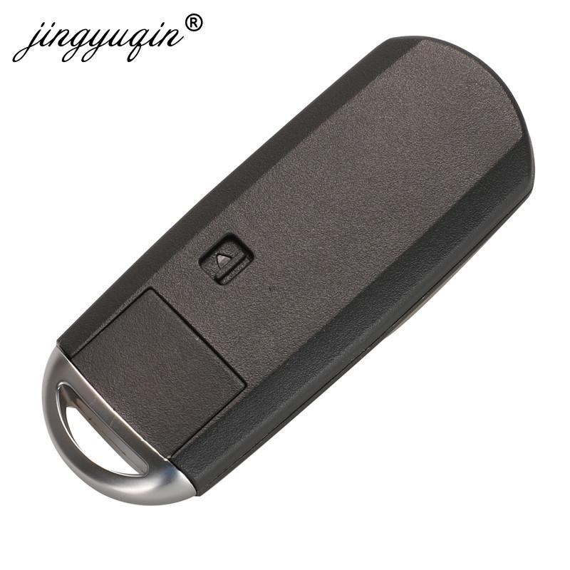 Jingyuqin 433Mhz ID49 2/3 Buttons Smart Key Fit for MAZDA CX-3 Axela CX-5 Atenza Model SKE13E-01 SKE13E-02 Car Remote Control
