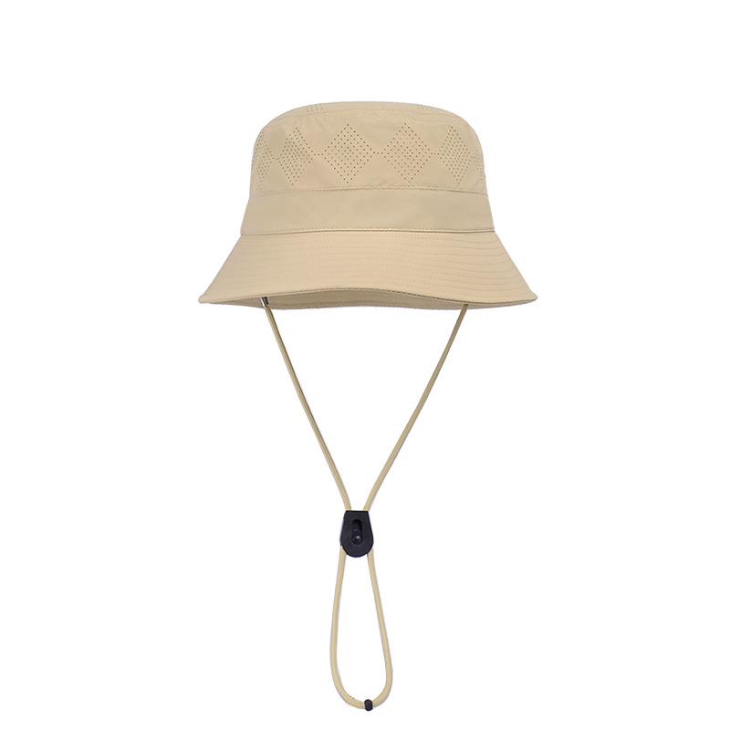 Children's Hats Summer Boys and Girls Outdoor Travel Sunscreen Visor Quick-drying Waterproof Breathable Solid Color Bucket Hat