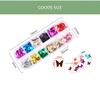 12 Styles Butterfly Shape Nail Flakes Paillette 3D Laser Glitter Bow Tie Sequin DIY Nail Art Decorations