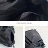 New Fashion Women'S Bag Large Capacity Drawstring Bucket Bag Simple Workwear Style Nylon Shoulder Bag For Women Handbag