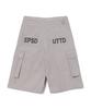 EPISODE UNTITLED String Logo Print Bermuda Cargo Pants_Grey