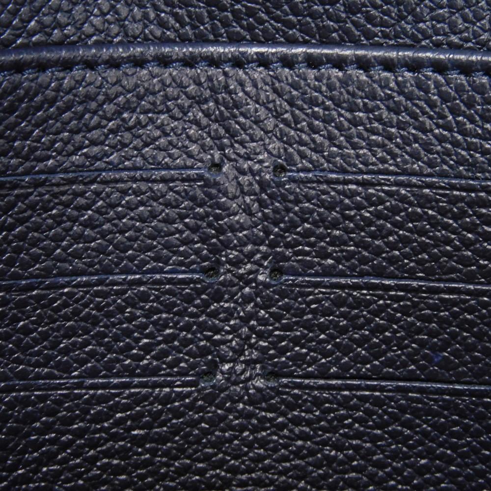 Used 12564 Portefeiulle Pont Neuf M62127 7940 LV logo flower navy red Monogram Empreinte Marine Rouge unisex from Japan