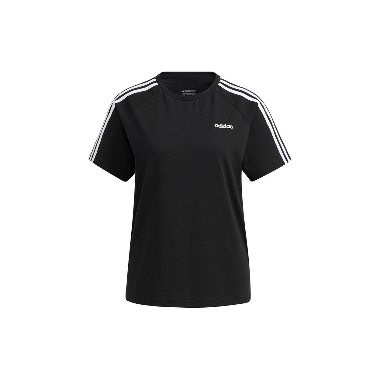 (WMNS) adidas neo Esntl3s Tee Sports Short Sleeve Black Women s H65454 S