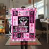 1PC Breast Cancer Awareness Pink Ribbon Throw Blanket Soft Comfortable All Seasons Perfect Sofa Office Travel Home Gift Idea