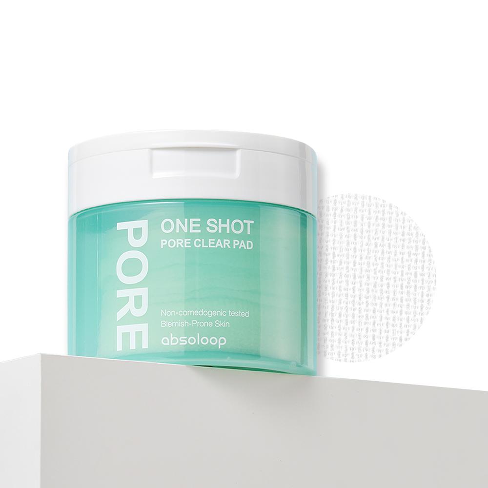 [Absolup] One Shot Pore Clear Pore Peeling Pad 60 feuilles, 1 pièce