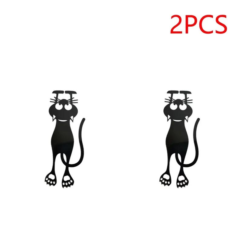1-5PCS Black Cat Bookmarks for Books 3D Plastic Stereo Animal Book Mark for Student Teacher's Gifts Creative Stationery 2025