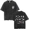Washed Vintage Game Hollow Knight Merch T-shirt Men Women Casual Oversized Cotton T-shirts Male Cosplay Cartoon Lover T Shirts