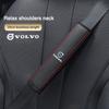 2pcs Car Shoulder Protector Pad Leather Safety Belt Cover For Volvo Xc60 Xc90 V40 V60 S60 V50 V90 S80 C40 XC40 V70 XC70 C30 EX90