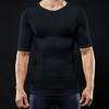 Seamless Men's Body Shaper T-Shirt with Abdomen Control and Back Support