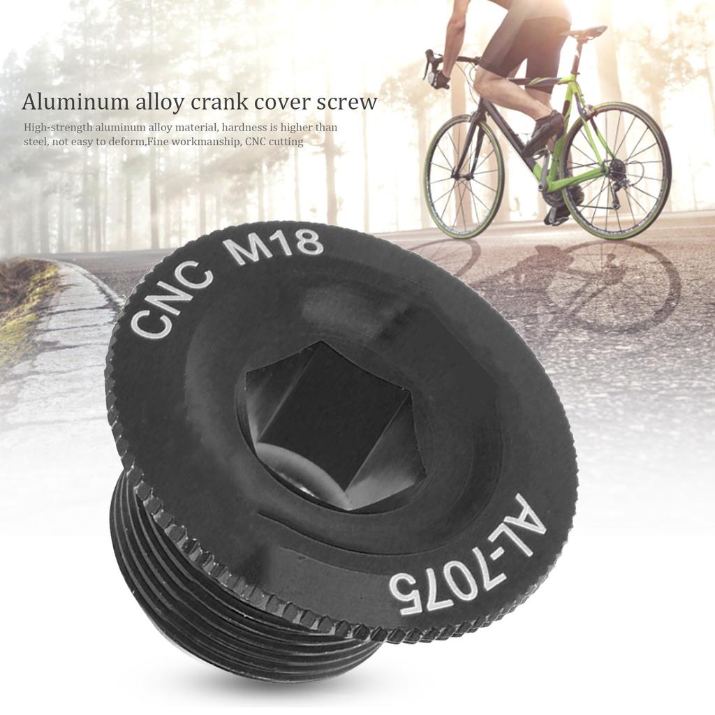 2Pcs Mountain Bike Crank Arm Fixing     Aluminum Alloy Crank Cover Screw  