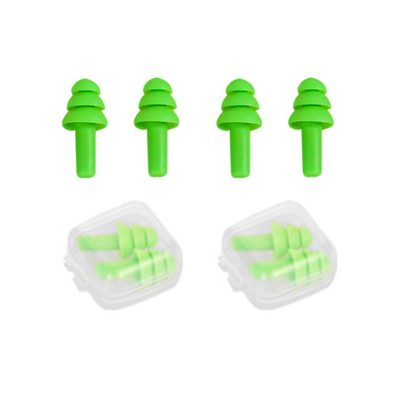 Soft Silicone Ear Plug Ear Protection Sleeping Travel Anti-Noise Earplugs Waterproof Swim Earplugs for Adult Children Swimmers