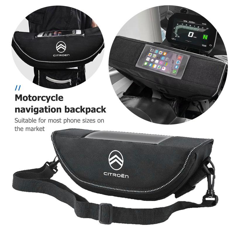 DWSI6 Motorcycle Luggage Tanklock Backpack Phone Navigation Sport Bag For Citroen C4 C3 C5 C1 C2 C6 VTS C4L DS3 DS4 DS5 Grand Berlingo