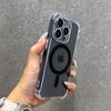 Soft Wireless Charge Magsafe Silicone Phone Case For 11 12 13 14 15 16 Pro Max Plus Transparent Magnetic Bumper Cover
