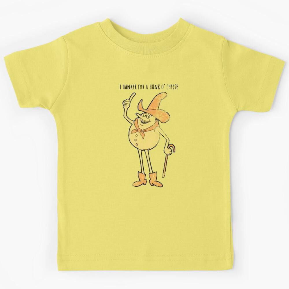Timer - I hanker for a hunk o  cheese - Distressed, Vintage style Kids T-Shirt 170