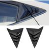 Compatible with Hyundai Elantra Avante Sedan 2011-2015 Rear ABS Carbon Fiber Side Vent Window Scoop Louver Trim Cover Auto Accessories