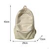 Solid Color Backpack Cute Aesthetic Laptop for Short Trips Camping