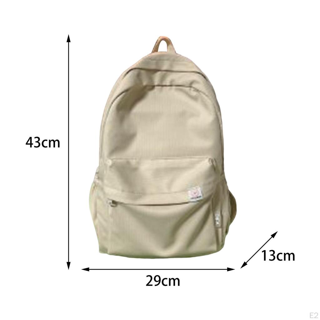 Solid Color Backpack Cute Aesthetic Laptop for Short Trips Camping