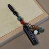 Rosewood Fortune Keyring Phone Charm: Creative Good Luck Purple Pendant for Men & Women.