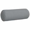 Bolster Cushions 2 Pcs Light Grey Ø 25 X 70 Cm Fabric