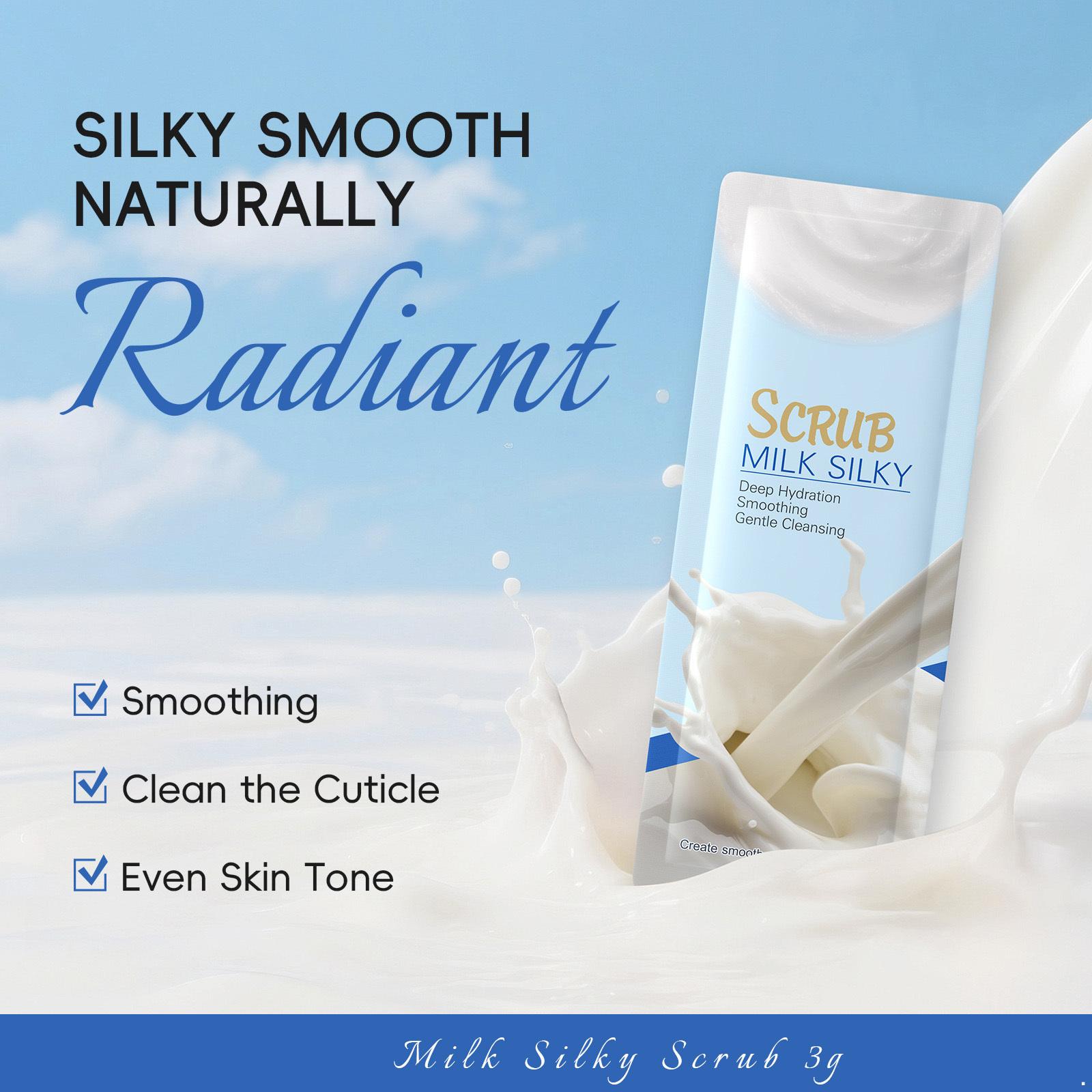 

Daily Exfoliating Cream with Milk Fragrance, 10Pcs3g, Softens Skin via Gentle Cleansing, High Moisture Body Scrub One Size белый