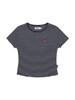 KIRSH Small Cherry Slim Fit Striped T-Shirt [Dark Navy]